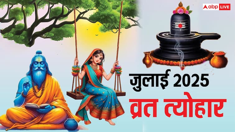 July Vrat Tyohar 2025: जुलाई व्रत-त्योहार 2025 की लिस्ट, नाग पंचमी, देवशयनी एकादशी, हरियाली तीज