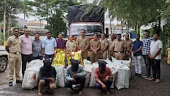 सांगलीत मोठी कारवाई! भाजीपाल्याच्या आडून सुगंधी तंबाखूची तस्करी, 11 लाखांचा मुद्देमाल जप्त, कोल्हापुरातील 3 जणांना अटक