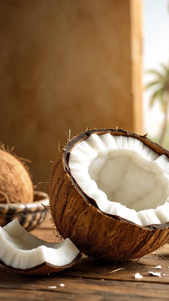 पावसाळ्यात कच्चा नारळ  खाण्याचे ७ आरोग्यदायी फायदे !