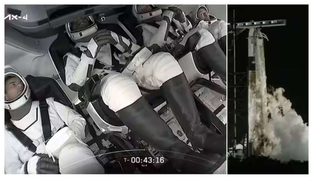 Shubhanshu Shukla space journey started Axiom-4 Launched check completed details Shubhanshu Shukla : శుభాంశు శుక్లా రోదసి యాత్ర ప్రారంభం- నింగిలోకి దూసుకెళ్లిన ఫాల్కన్ -9 రాకెట్