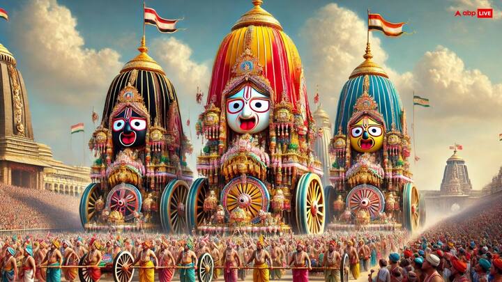 जगन्नाथ जी की रथ यात्रा में तीन रथ शामिल होते हैं. इसमें लाल-पीले रंग का रथ जगन्नाथ जी का होता है. बलभद्र के रथ को लाल-हरे रंग से सजाया जाता है. वहीं सुभद्रा देवी का रथ लाल और काले रंग का होता है. इन रथ पर सवार होकर वे गुंडिचा मंदिर अपनी मौसी के घर जाते हैं.