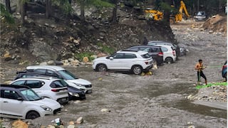 Himachal Cloudburst: 2 Dead, Cars Swept Away Missing As Flash Floods Devastate Kangra And Kullu | VIDEO