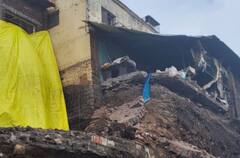 माहूर गडावरील रेणुका देवी मंदिराची संरक्षण भिंत कोसळली, कंत्राटदारने इमारती खालचा भाग पोखरला