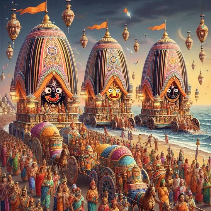 జగన్నాథ స్వామి రథం పేరు గరుడధ్వజం, బలరాముడి రథం పేరు తాళధ్వజం, సుభద్ర రథ పేరు దేవదాలన. ఒక్కో రథం తయారీకి కొన్ని లెక్కలుంటాయి..వాటిని అనుసరించి తయారు చేస్తారు