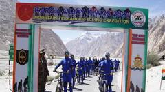 भारतीय सेना ने साइकिल अभियान को दिखाई हरी झंडी, दुर्गम रास्तों से होकर पहुंचेंगे कारगिल युद्ध स्मारक