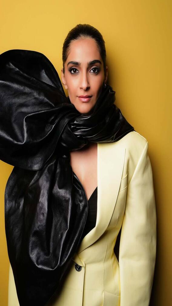 Sonam Kapoor Rocks Yellow Trench Dress With Parisian Flair