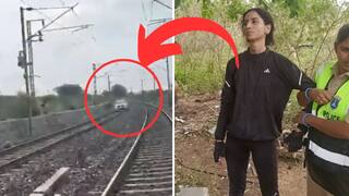 Video: आली लहर केला कहर! बहाद्दरीण कार घेऊन रेल्वे ट्रॅकवर सुसाट,15 रेल्वे डायव्हर्ट करण्याची वेळ; रेल्वे कर्मचारी आणि पोलिसांना सुद्धा घाम फोडला