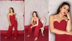 Sara Ali Khan PHOTO: ઓલ રેડ લુકમાં ગોર્જિયસ લાગી સારા, તસવીરો પરથી નજર નહીં હટે