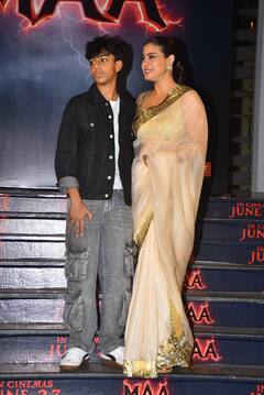 Maa Screening: धनुष से लेकर रोहित शेट्टी तक, 'मां' की स्क्रीनिंग पर बॉलीवुड सेलेब्स का लगा तांता, काजोल का लुक वायरल