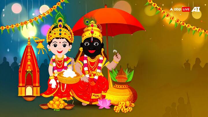 6. King's Golden Broom: The Gajapati King of Puri performs 'Chhera Pahanra' before the Rath Yatra begins. In this ritual, the king sweeps the passage through which the chariot will pass with a golden broom. This act shows that in front of the Lord, even kings are humble servants. (Image Source: ABPLIVE AI)