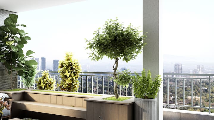 Balcony ceremony and vertical green walls: it is a simple but very impressive step. The cultivation of herbs, small vegetables and local plants on balconies not only improves the biological diversity, but also improves air quality. In compact rooms, vertical gardens are the best option because they optimize the green vertically and thus take less space. Plants made of recycled materials such as jute, terracotta or recovered wood further increase the sustainability value. (Image source: Canva)
