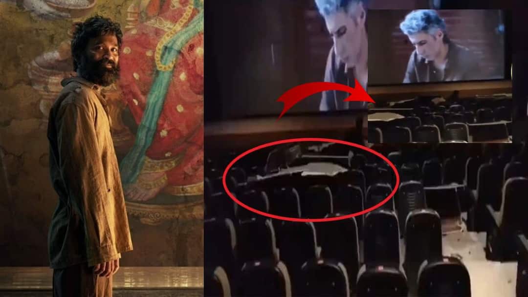 Kuberaa Screening Accident Viral Video theatre ceiling collapse in telangana incident dhanush nagarjuna rashmika mandanna Marathi News Kuberaa Screening Accident: बॉक्स ऑफिसवर धुरळा उडवणाऱ्या सिनेमाचा शो सुरू होता, त्याचवेळी थिएटरचं अख्खं सिलिंग कोसळलं, कित्येक प्रेक्षक जखमी Viral Video