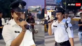 सुरीली आवाज में गाना गाकर ट्रैफिक कंट्रोल करती दिखी लेडी कॉन्स्टेबल, वायरल हो गया वीडियो