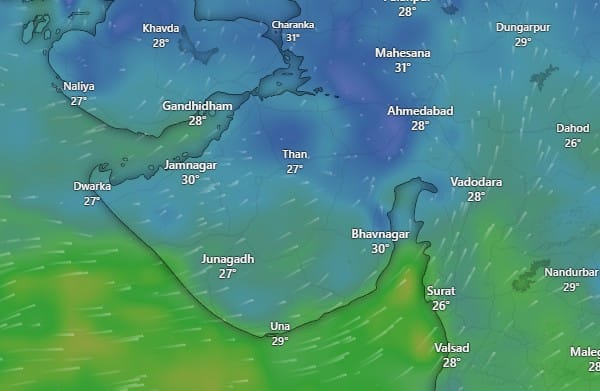 Gujarat Rain: ગાજવીજ સાથે આ જિલ્લાઓમાં આજે વરસાદ કરશે ધમાકેદાર બેટિંગ, જાણો આગાહી Rain with thunderstorms forecast in these districts 27 June Gujarat Rain: ગાજવીજ સાથે આ જિલ્લાઓમાં આજે વરસાદ કરશે ધમાકેદાર બેટિંગ, જાણો આગાહી