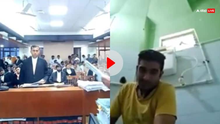 गुजरात हाई कोर्ट का अजीब Video Viral, टॉयलेट में बैठे-बैठे सुनवाई में शामिल हुआ शख्स, देखते रह गए लोग Gujarat High Court Viral Video of Man Attending Hearing from Toilet Seat in Front of Judge गुजरात हाई कोर्ट का अजीब Video Viral, टॉयलेट में बैठे-बैठे सुनवाई में शामिल हुआ शख्स, देखते रह गए लोग