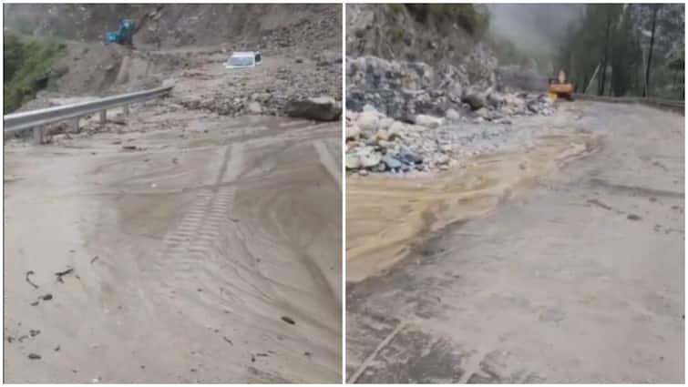 Badrinath Highway Blocked Near Nandaprayag, Bhandarpani As Heavy Rain Lash Uttarakhand Badrinath Highway Blocked Near Nandaprayag, Bhandarpani As Heavy Rain Lash Uttarakhand