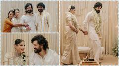 हाथ थामकर लिए फेरे, पहनाया मंगलसूत्र... नागार्जुन के छोटे बेटे अखिल अक्किनेनी ने शेयर की वेडिंग फोटोज