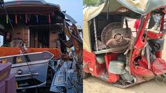 फिरोजाबाद में दो भीषण सड़क हादसों में तीन की मौत, 50 यात्रियों से भरी बस ट्रक से टकराई