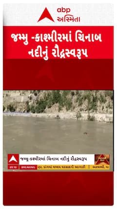 Chinab River: જુઓ ચિનાબ નદીનું રૌદ્ર સ્વરૂપ, જળ સપાટીમાં સતત વધારો | Abp Asmita