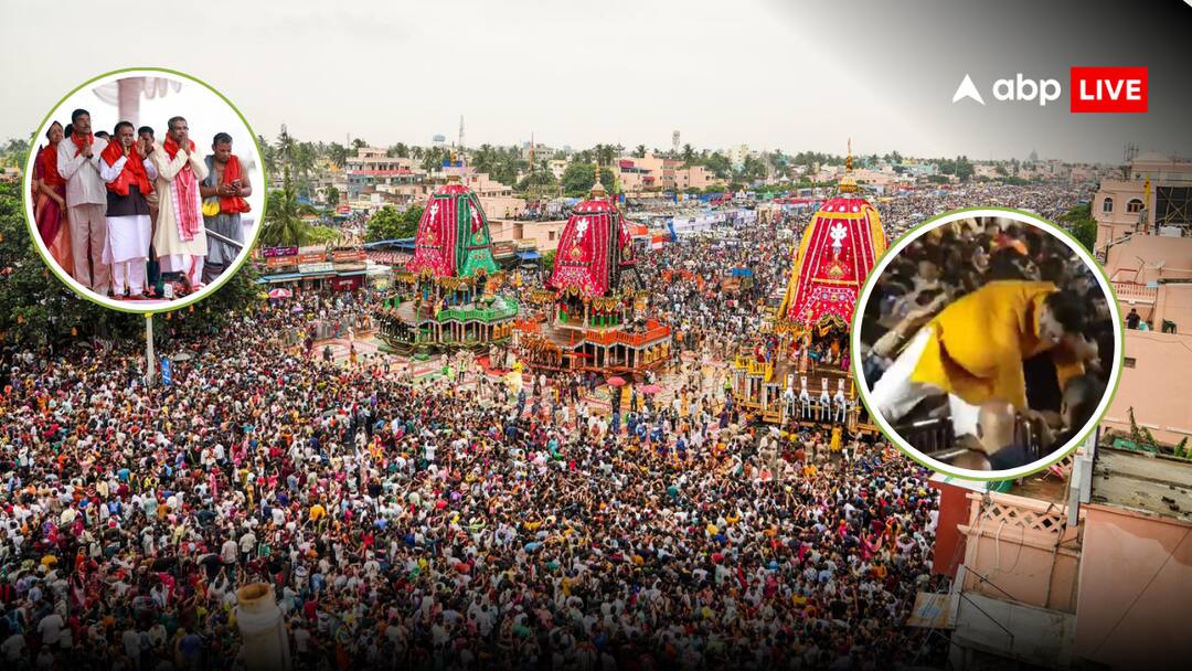 Puri Rath Yatra stampede Collector and SP transferred DCP Vishnu Pati and Commandant Ajay Padhi have been suspended by order of CM Puri Rath Yatra Stampede: जगन्नाथ रथयात्रा में भगदड़ पर एक्शन, पुरी के DM-SP का ट्रांसफर; DCP-कमांडेंट सस्पेंड; मुआवजे का ऐलान