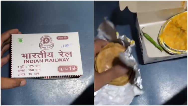 Indian Railways Offers ‘7 Pooris, Bhaji For Just Rs 15,’ Internet Reacts As Video Of ‘Budget Th