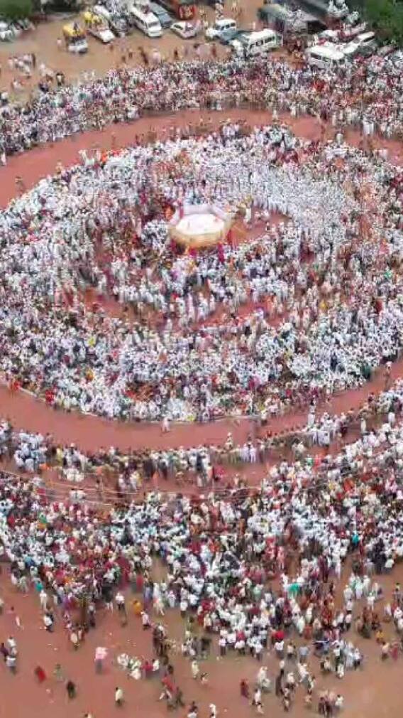 संत तुकाराम महाराज पालखी सोहळ्यातील दुसरे रिंगण!