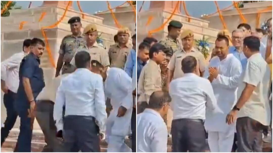 Nitish Kumar’s Son Bows Before Patna DM At Event In Bakhtiyarpur, Gesture Sparks Buzz nitish-kumar-son-nishant-bows-patna-dm-bakhtiyarpur-event Nitish Kumar’s Son Bows Before Patna DM At Event In Bakhtiyarpur, Gesture Sparks Buzz
