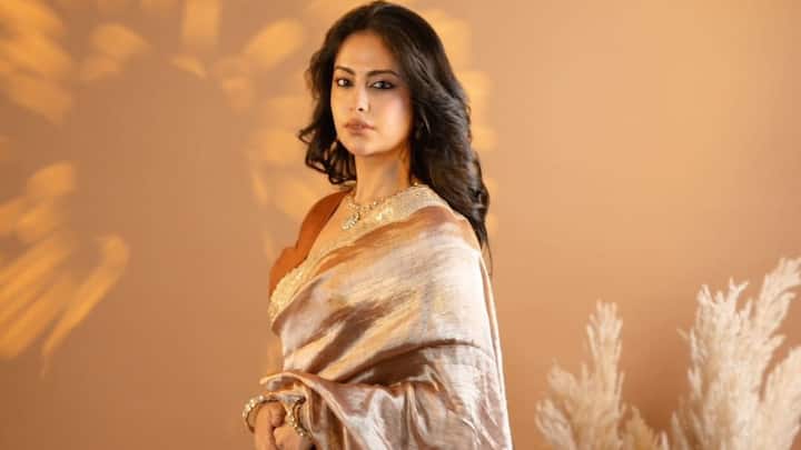 Avika Gor looks stunning in this copper organza saree with a tan brown blouse, creating an earthy, warm colour scheme. The light weight of the fabric gives it a touch of elegance, and the simple accessories make the overall look timeless and classy. (Image Source: Instagram/ avikagor)