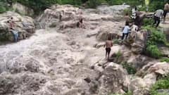 Video: 6 Women Narrowly Escape Being Swept Away In Raging Waterfall After Dramatic Rescue In Bihar