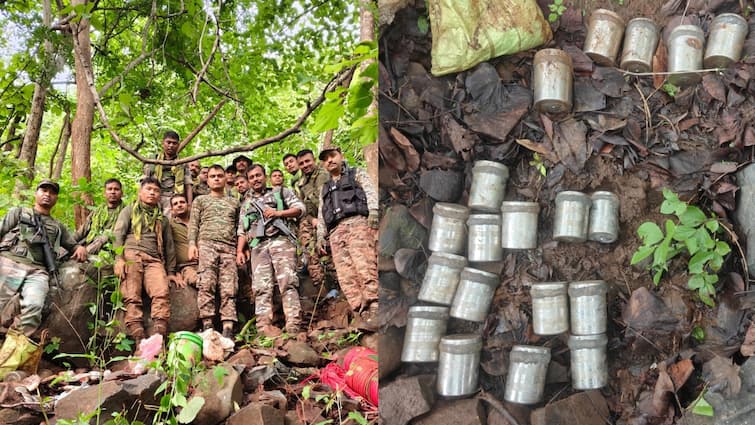 Jharkhand: खरसावां में भारी मात्रा में विस्फोटक बरामद, नक्सली आतंक के शक में जांच जारी Jharkhand Sarai Kharsawan CRPF search operation explosives recovered naxal bombs destroyed ann Jharkhand: खरसावां में भारी मात्रा में विस्फोटक बरामद, नक्सली आतंक के शक में जांच जारी