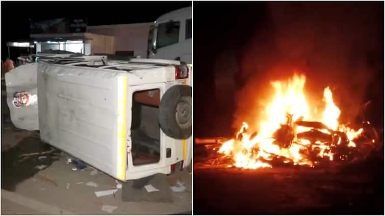 UP: Stone-Pelting, Arson Erupt After Chandrashekhar Azad Stopped From Meeting Rape Victim’s Kin UP: Stone-Pelting, Arson Erupt After Chandrashekhar Azad Stopped From Meeting Rape Victim’s Kin