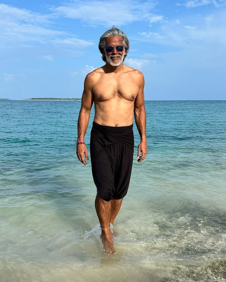 Often, the actor has been seen sharing videos on social media while doing workouts and exercises. Milind Soman takes great care of his health and he is a fitness freak.