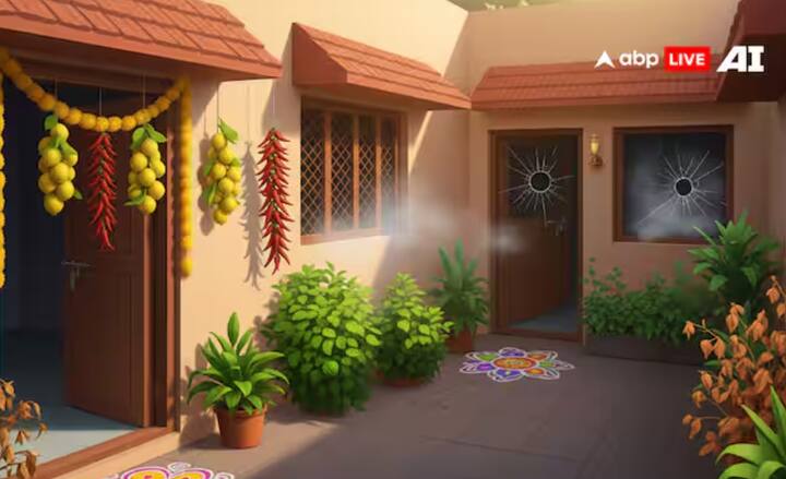 ਹਿੰਦੂ ਧਰਮ ਅਨੁਸਾਰ, ਸਾਡੇ ਆਲੇ-ਦੁਆਲੇ ਦੋ ਤਰ੍ਹਾਂ ਦੀ ਊਰਜਾ ਰਹਿੰਦੀ ਹੈ। ਇੱਕ ਸਕਾਰਾਤਮਕ ਅਤੇ ਦੂਜੀ ਨਕਾਰਾਤਮਕ ਊਰਜਾ ਹੈ। ਅਜਿਹੀ ਸਥਿਤੀ ਵਿੱਚ ਬੁਰੀ ਨਜ਼ਰ ਤੋਂ ਬਚਣ ਲਈ, ਅਸੀਂ ਅਕਸਰ ਨਿੰਬੂ ਅਤੇ ਮਿਰਚ ਨੂੰ ਘਰ ਦੇ ਆਲੇ-ਦੁਆਲੇ ਲਾਉਂਦੇ ਹਾਂ।