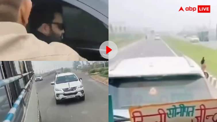 हॉर्न से न माने तो चांटा ही सही — हरियाणा रोडवेज ड्राइवर ने पिस्टल लहराते फॉर्च्यूनर वाले की..