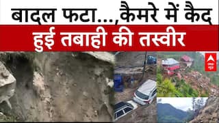 बादल फटने से सड़कों को नुकसान