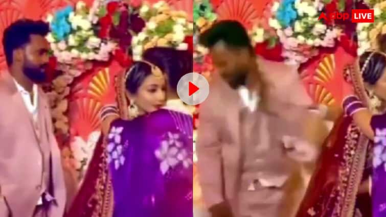 लगता है भाई की पहले वाली है…स्टेज पर चढ़ महिला ने दूल्हे को जमकर लगाए चांटे, वायरल हो रहा वीड लगता है भाई की पहले वाली है…स्टेज पर चढ़ महिला ने दूल्हे को जमकर लगाए चांटे, वायरल हो रहा वीड