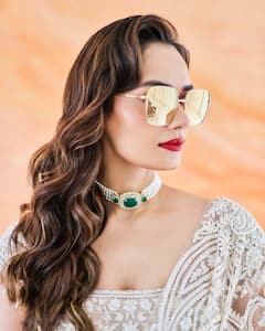 Manushi Chhillar Looks Like Royalty In This Sheer Ivory Saree