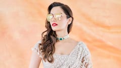 Manushi Chhillar Looks Like Royalty In This Sheer Ivory Saree