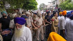 SAD Chief Sukhbir Singh Badal Detained By Police During Protest Against Majithia's Arrest