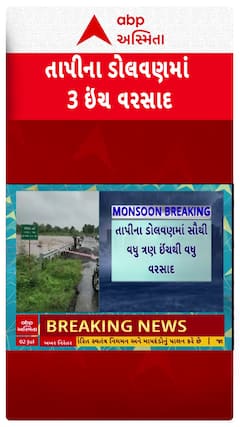 Tapi Rain : તાપીના ડોલવણમાં પડ્યો 3 ઇંચ વરસાદ, જુઓ શોર્ટ વીડિયો
