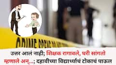 उत्तर आलं नाही; शिक्षक रागावले, घरी सांगतो म्हणाले अन्...; दहावीच्या विद्यार्थ्याचं टोकाचं पाऊल, नोट लिहली, घटनेनं बुलढाणा हादरलं