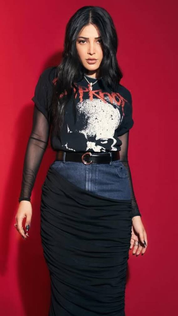 Shruti Haasan Oozes Gothic Glam In This Chic Look