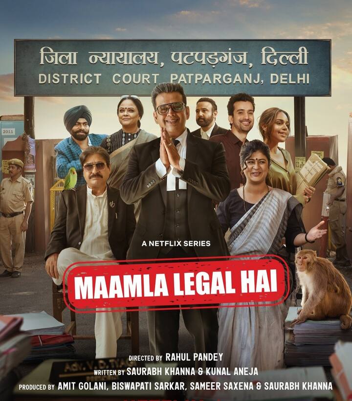Maamla Legal Hai – Netflix: Set in the quirky Patparganj District Court, this light-hearted legal series blends absurdity with realism. Ravi Kishan leads as VD Tyagi, a street-smart lawyer aiming for Bar Association power, while Naila Grewal’s Harvard-returned Ananya brings idealism into this chaotic ecosystem. From parrots on trial to hilarious loopholes, it’s satire with soul.