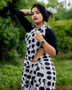 गावाकडच्या मुलांची स्वप्नसुंदरी, राजेश्वरी खरातने पोल्का डॉट साडीत फोटो शेअर करताच कमेंट्सचा पाऊस