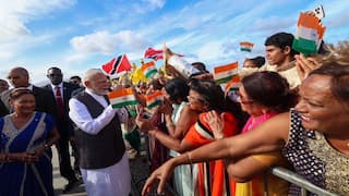 Modi Port of Spain Photos: PM મોદીનું ત્રિનિદાદ એન્ડ ટોબૈગોમાં શાનદાર સ્વાગત, ભારતીય સમુદાયને પણ કર્યું સંબોધન
