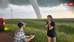 खौफनाक बवंडर के बीच कपल का रोमांस, जमकर वायरल हो रही तस्वीर