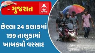 Gujarat Rain News:છેલ્લા 24 કલાકમાં 199 તાલુકામાં ખાબક્યો વરસાદ,જામકંડોરણામાં સૌથી વધુ 5.6 ઈંચ