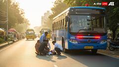 On Cam: Bengaluru Boy Running To Catch School Van Gets Knocked Down By Bus While Crossing Road, Critical