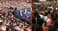 Raj Thackeray Uddhav Thackeray Victory Rally : मराठी हुंकाराने वरळी डोम तासभर आधीच तुंडूब भरला; बाहेर गेटवरही हजारोंचा जमाव, वरळी डोमच्या मार्गावर ट्रॅफिक तुंबलं