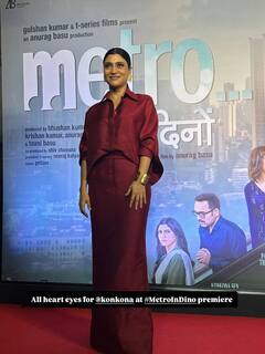 Konkona Sen Sharma Serves Luxe Minimalism In Burgundy Silk Ensemble, See Pics